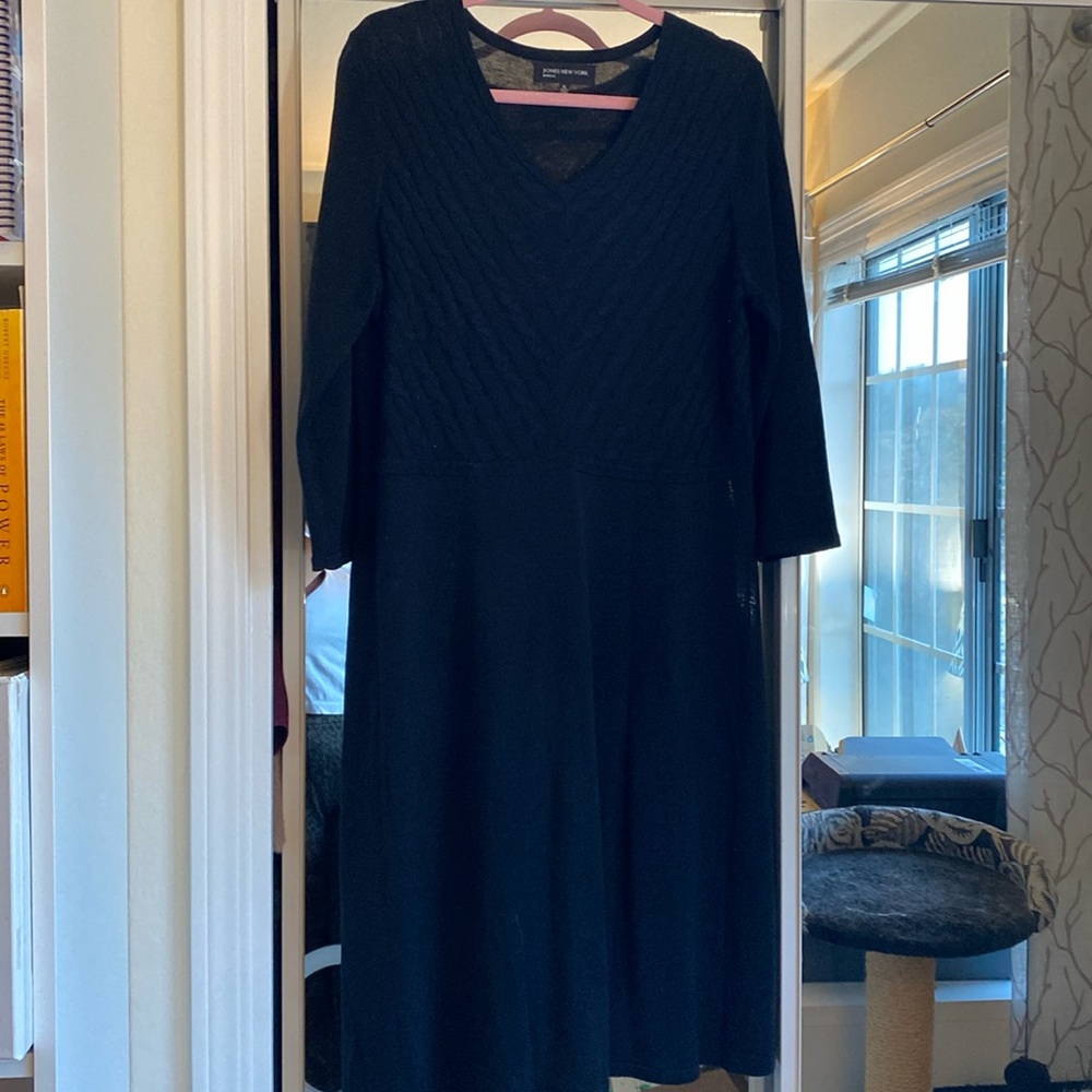 Black sweater dress aline